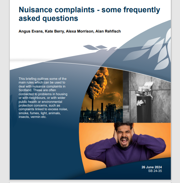 Scotland nuisance briefing