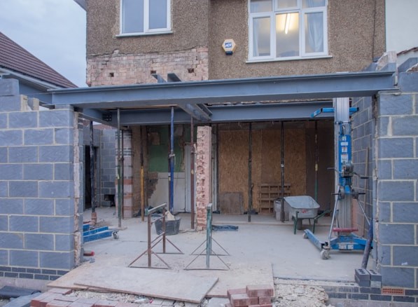 home extension being built