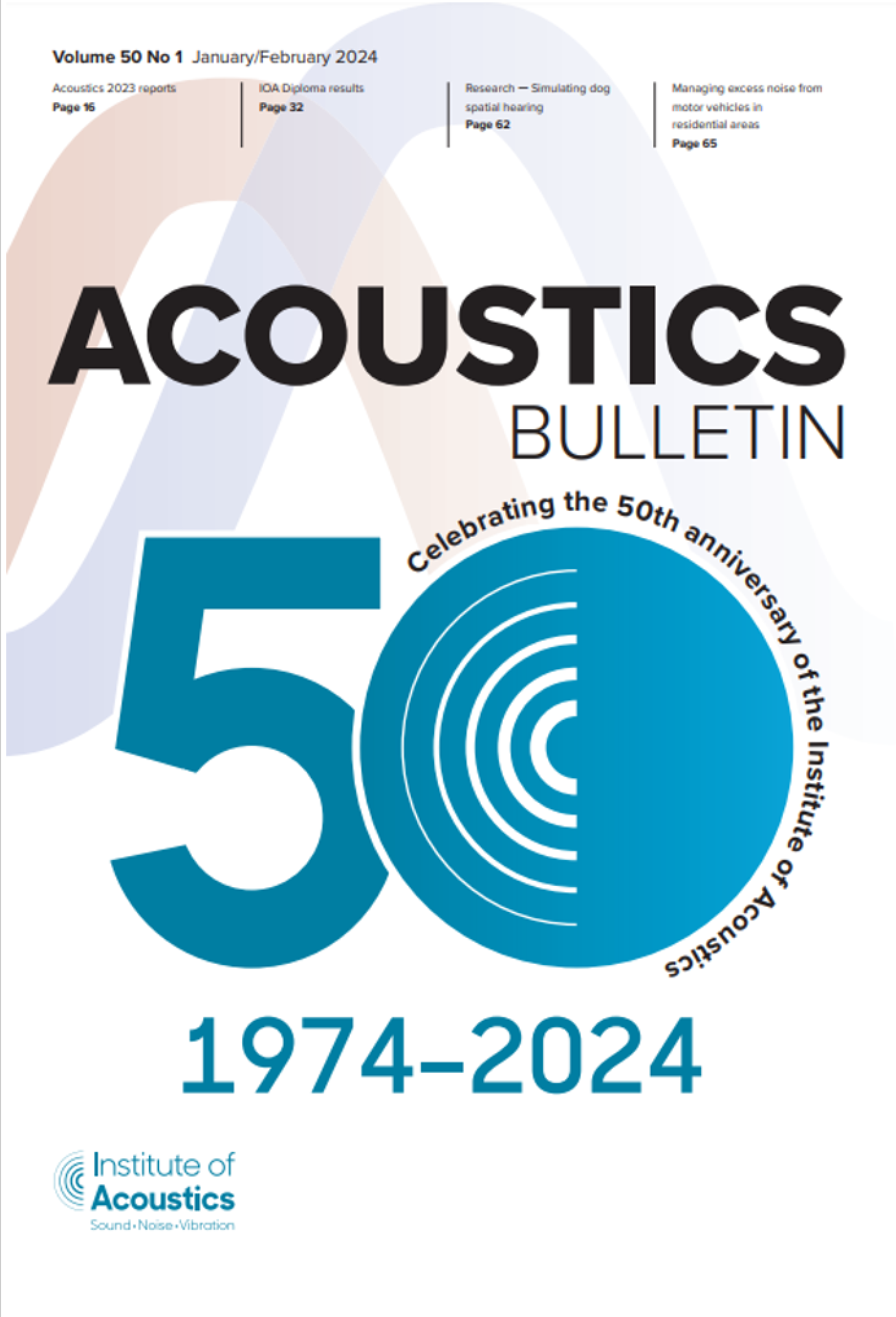 Acoustics Bulletin Celebrating 50 Years