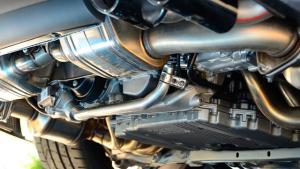 car exhaust underneath