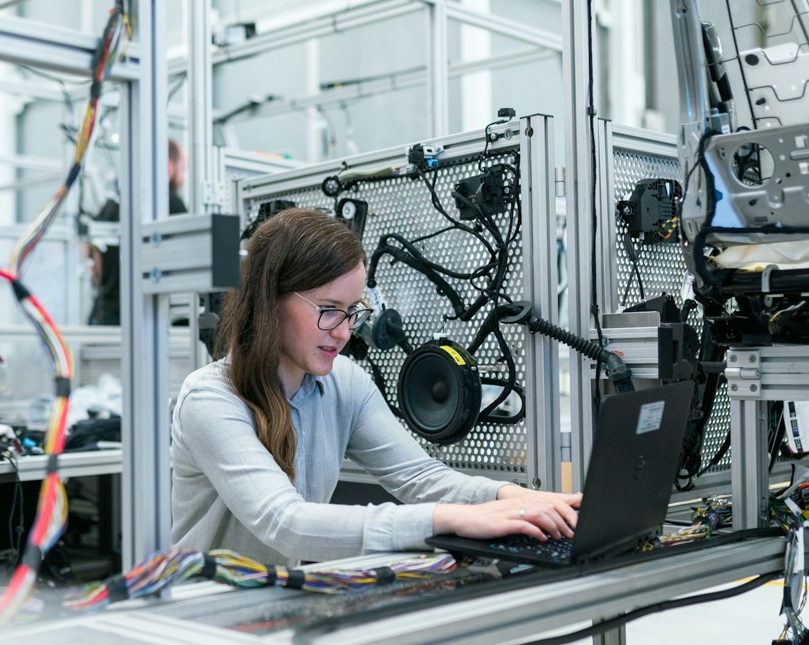woman in research lab