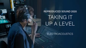 Reproduced Sound 2020- Taking it up a level 17-19 November 2020 Virtual Conference