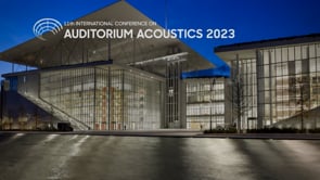 Auditorium Acoustics 2023