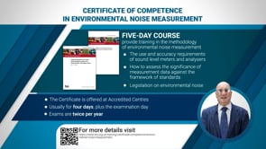 Certificate of Competence in Environmental Noise Measurement